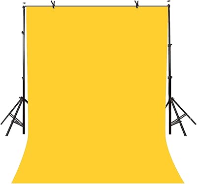 Fond de photographie non tissé lilyesty 5x7 pieds, couleur unie, fond jaune, toile