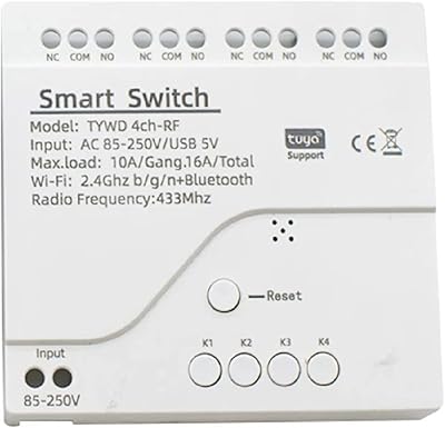 Commutateur intelligent sans fil wifi 4 canaux module de relais autobloquant