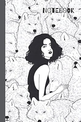 Cahier : carnet d'école avec chiens loups idéal pour les adultes