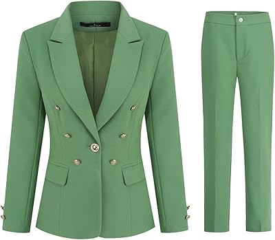 Costume de bureau vintage pour femme, ensemble deux pièces avec un blazer