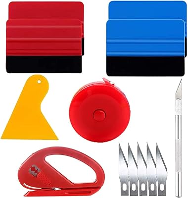 Kit d'outils d'emballage de vinyle de voiture, kit d'outils de papier peint lisse