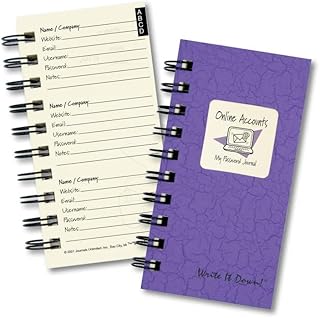 Journal en ligne - mon journal de mots de passe, mini color hard
