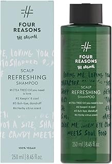 Shampoing rafraîchissant à l'huile d'arbre à thé four reasons original - shampoing anti-démangeaisons