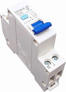 Disjoncteur à courant résiduel rc po 32a 1p+n 18mm avec protection contre