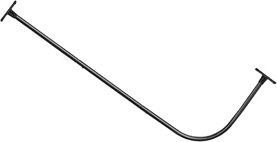 Grande tringle à rideau de baignoire en forme de l pretty home, 28"