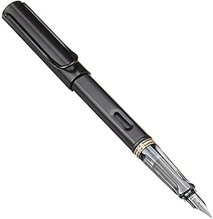 Stylo plume lamy all-star (71f) de couleur noire et 5 cartouches d'encre noire