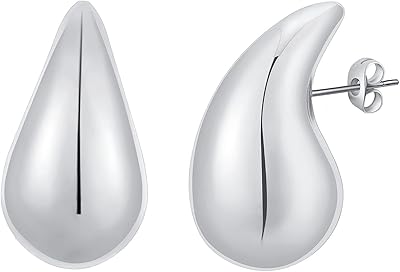 Boucles d'oreilles en argent épais pour femmes, boucles d'oreilles créoles creuses en forme