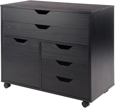 Armoire/penderie halifax en bois winsom, 26" de hauteur, noir