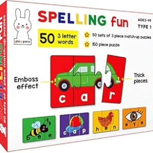 Play booko spelling puzzle type 1 - 150 pièces - apprenez à épeler 50 mots de trois lettres - de belles images colorées (à partir de 4 ans). L'alternative e-commerce intelligente au Sénégal : Diaytar