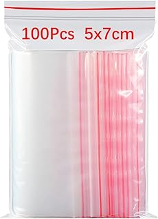 Ecvv 100 pièces 2" x 2,8" sacs en plastique transparent à fermeture éclair