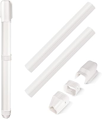 Guyaac kit de couverture de ligne décorative en pvc pour climatiseur de 3