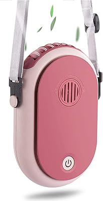 Ventilateur de cou suspendu portable ventilateur de collier rechargeable avec lanière réglable
