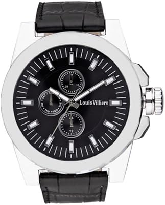 Montre décontractée louis villiers pour homme, analogique, cuir - lvag3733 - 22