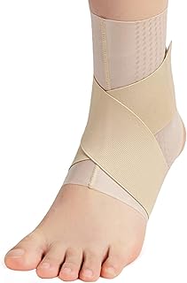Orthèse de cheville, attelle de cheville de compression respirante réglable antidérapante pour la fixation