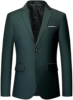 Veste de costume cintrée pour hommes, manteaux de sport, veste formelle à deux