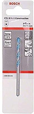 Bosch cyl-9 2608596050 foret multi-usages de construction argent 4 mm