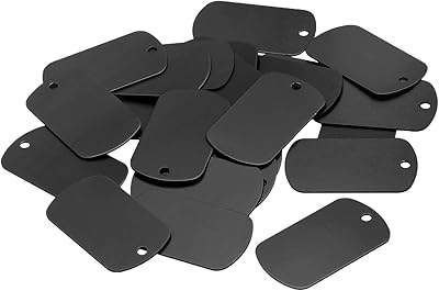 Cartes d'estampage en métal vierges mixinity 30 x 50 mm étiquettes en aluminium de gaufrage. Diaytar : Le e-commerce qui respecte votre budget