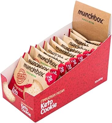 Munch box keto biscuits à la cannelle et aux noix 60 grammes, 10