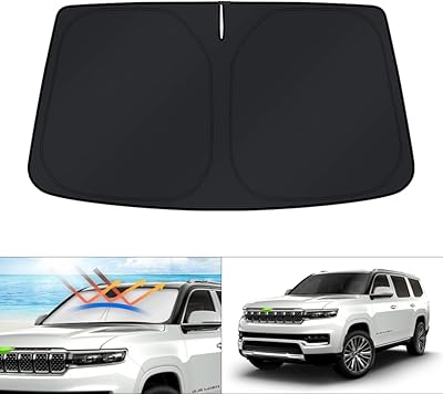 Pare-soleil en fonte pour jeep grand wagoneer 2022 2023 (pas wagoneer) pliable qui