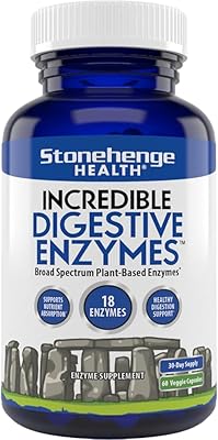 Stonehenge health great digestive enzymes - 18 enzymes végétales - lipase, lactase, protéase