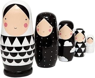 Poupées gigognes en bois melestine à 5 couches, jouet de poupée matryoshka russe