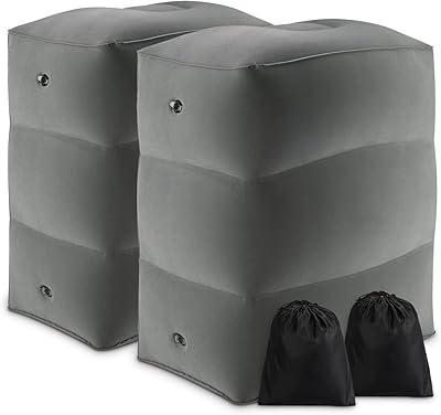 Oreiller repose-pieds gonflable maliton pour voyage en avion fournitures de siège