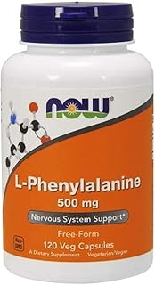 Now supplements, l-phénylalanine 500 mg, soutien du système nerveux*, acides aminés, 120 gélules
