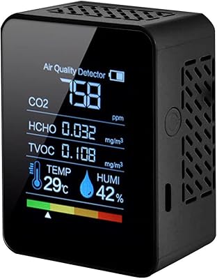 Testeur de température numérique multifonction onna airq 5-en-1 pour le dioxyde de carbone