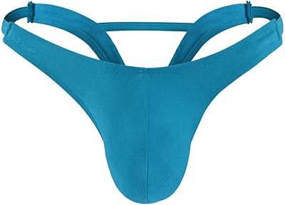 Sous-vêtements sexy bleus pour hommes, string respirant rouge avec t-shirts élastiques 18t