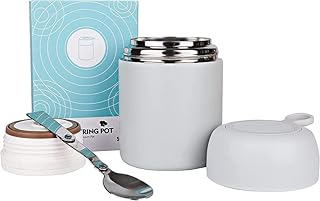 Récipient à repas chaud isolé sous vide en acier inoxydable de 17 oz