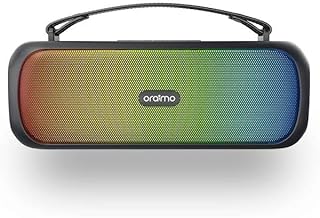 Haut-parleur sans fil portable oraimo boom avec basses massives et effets de lumière