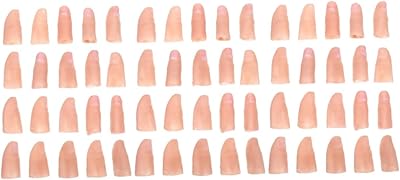 Safigle 60 pièces simulation d'accessoires embouts de protection du pouce, prothèse de doigt