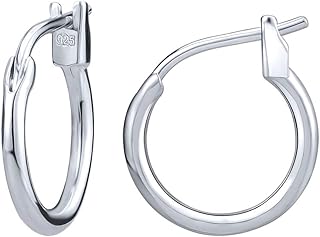 Boucles d'oreilles créoles en argent sterling 925, petites boucles d'oreilles créoles hautement polies