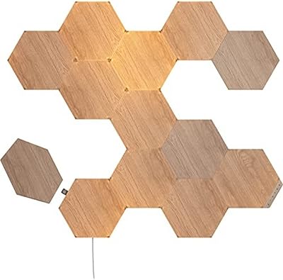 Kit de démarrage hexagonal nanoleaf elements 13 panneaux lumineux led intelligents