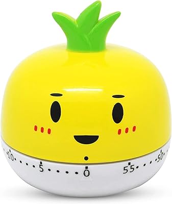 Minuteur de cuisine ananas et légumes 1 à 60 minutes, outil de cuisson