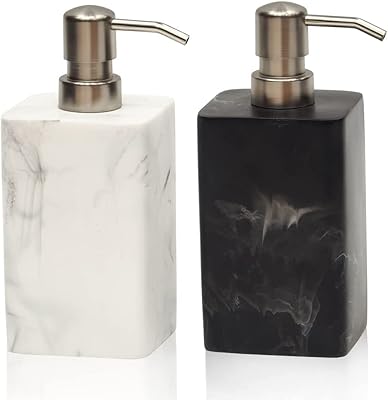 Distributeur de savon à motif marbré de 145 oz 430 ml avec pompe