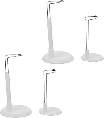 Alipis 4 pièces numéro de support de poupée cadres en plastique support blanc