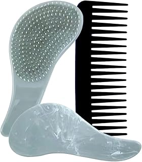 Brosse démêlante inex. pour cheveux bouclés épais naturels lisses mouillés et secs