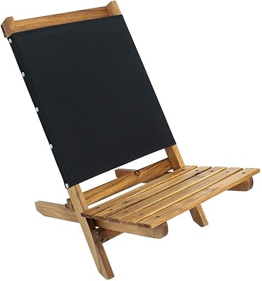 Chaise pliante en bois yatai - fauteuil inclinable en bois pour patio