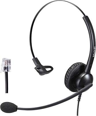 Casque téléphonique avec microphone antibruit et câble his lavaya ip 1608