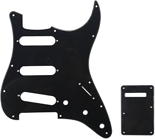 Musiclily sss 11 trous pickguard guitare et panneau arrière pour fender