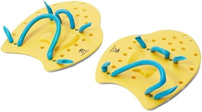 Hf6937 pagaies de natation grande taille jaune @fs
