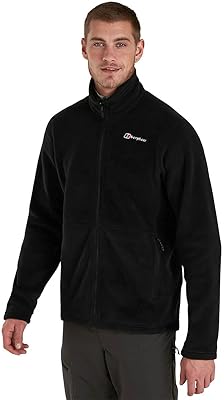 Veste polartec en polaire réactive bergus prism pour hommes, carbone, s