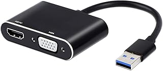 Adaptateur usb vers hdmi vga, adaptateur usb 3.0 vers hdmi sortie de synchronisation