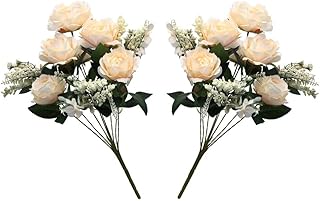 Yatai lot de 2 fleurs artificielles pour la décoration – fleurs artificielles