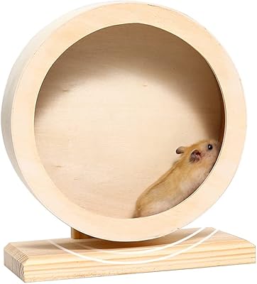 Roue d'exercice newstyle pour hamster roue silencieuse en bois pour petits animaux