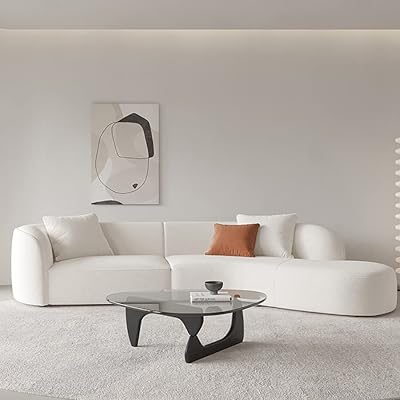Ensemble de canapé en peau de mouton, décoration d'intérieur en érable, ensemble