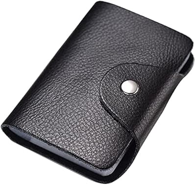 Porte-cartes de crédit en cuir véritable souple, pour femmes et hommes d'affaires