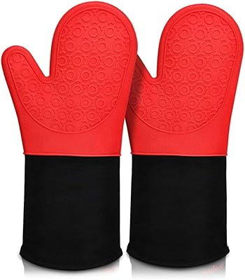 Gant de four en silicone antidérapant imperméable et résistant à la chaleur