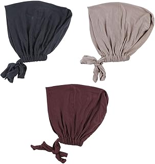 Écharpe 3 pièces sous écharpe pour femme casquette hijab islamique avec cravate au